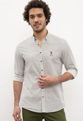 Erkek Yeşil Gömlek Uzunkol - 50221303002