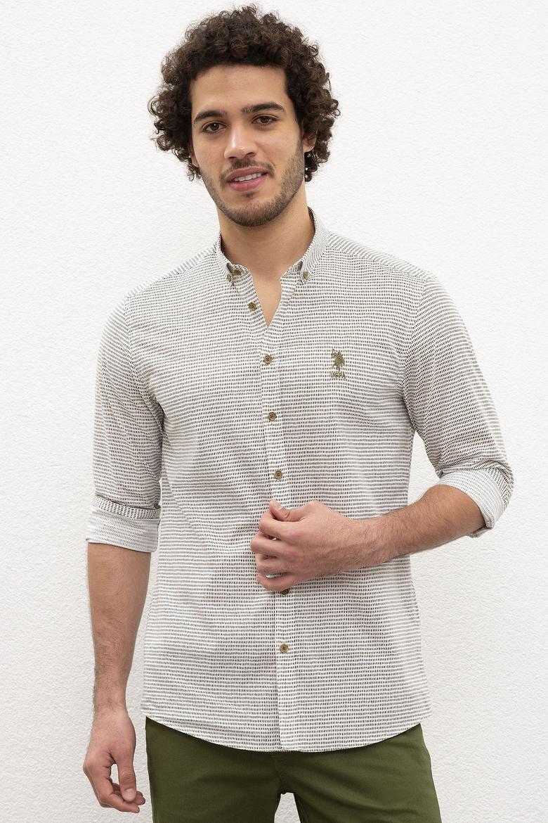 Erkek Yeşil Gömlek Uzunkol