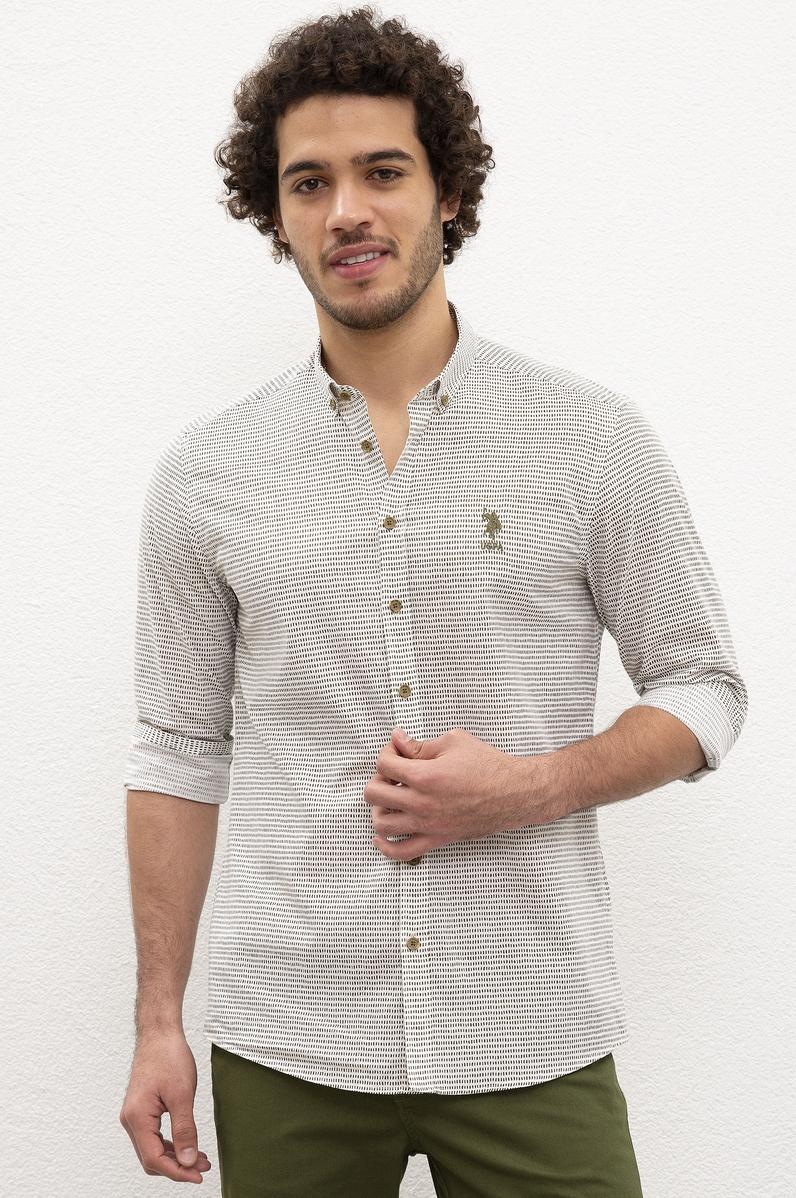 Erkek Yeşil Gömlek Uzunkol