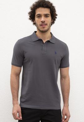 Erkek Antrasit Basic Tişört - 50217612080