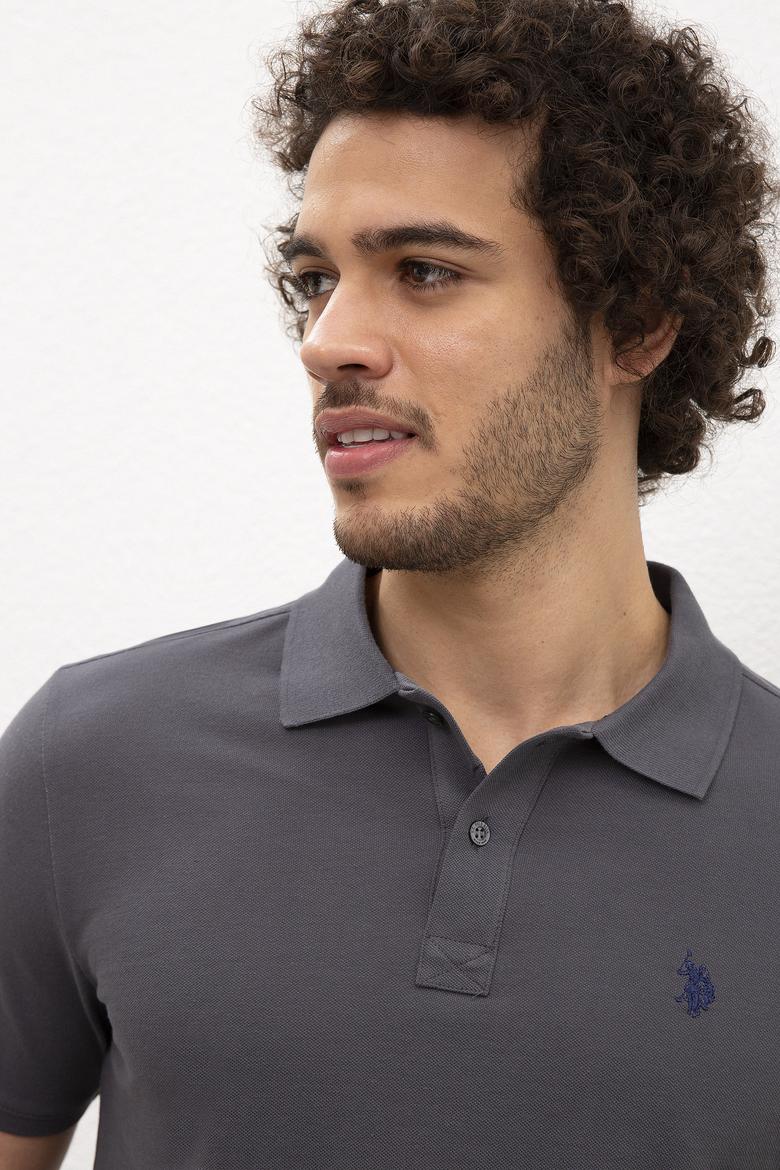 Erkek Antrasit Basic Tişört - 50217612080