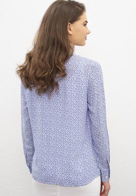 Kadın Lacivert Uzun Kollu Gömlek - 50199612008