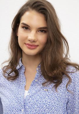 Kadın Lacivert Uzun Kollu Gömlek - 50199612008