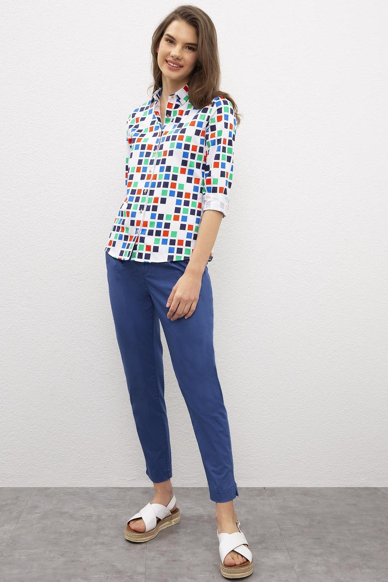 Kadın Beyaz Gömlek Uzunkol - 50218644001