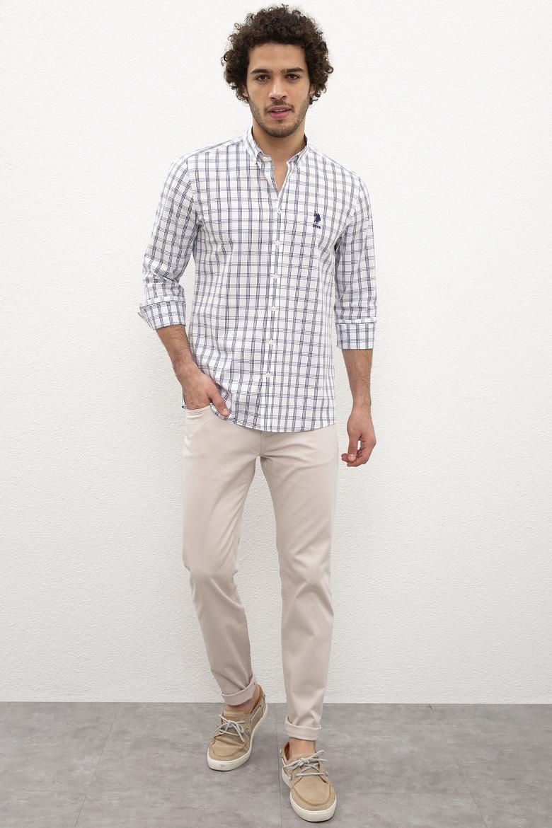 Erkek Taş Rengi Chinos