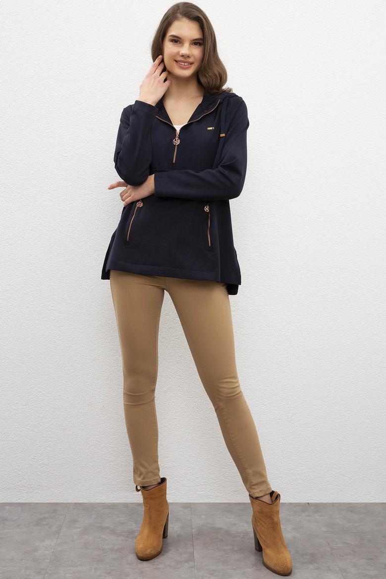 Kadın Lacivert Sweatshirt - 50206537001