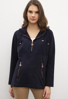 Kadın Lacivert Sweatshirt - 50206537001