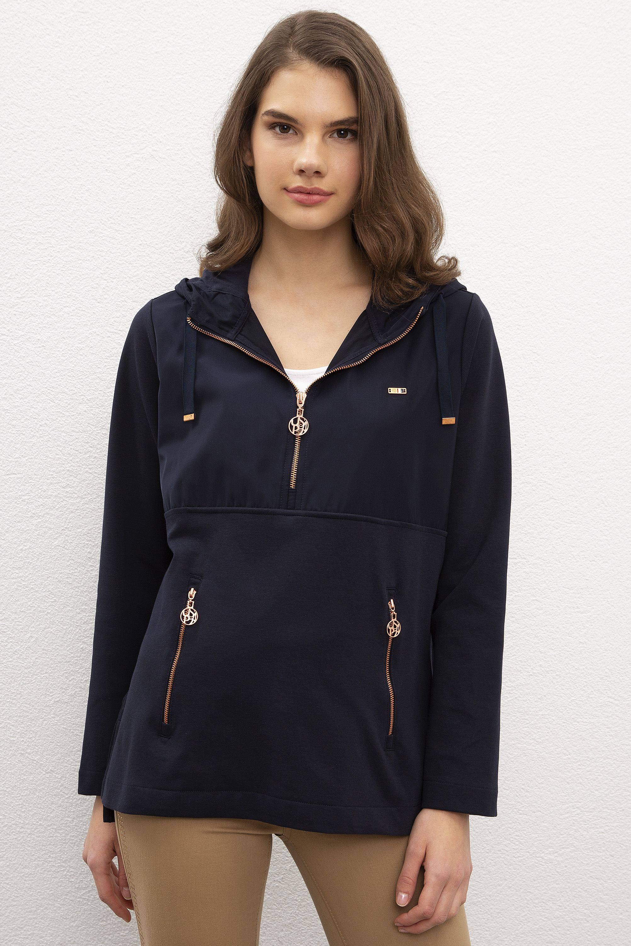 Kadın Lacivert Sweatshirt - Image 1