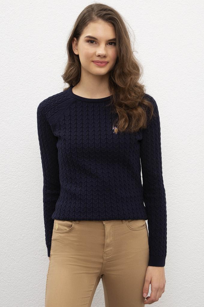 Kadın Lacivert Kazak