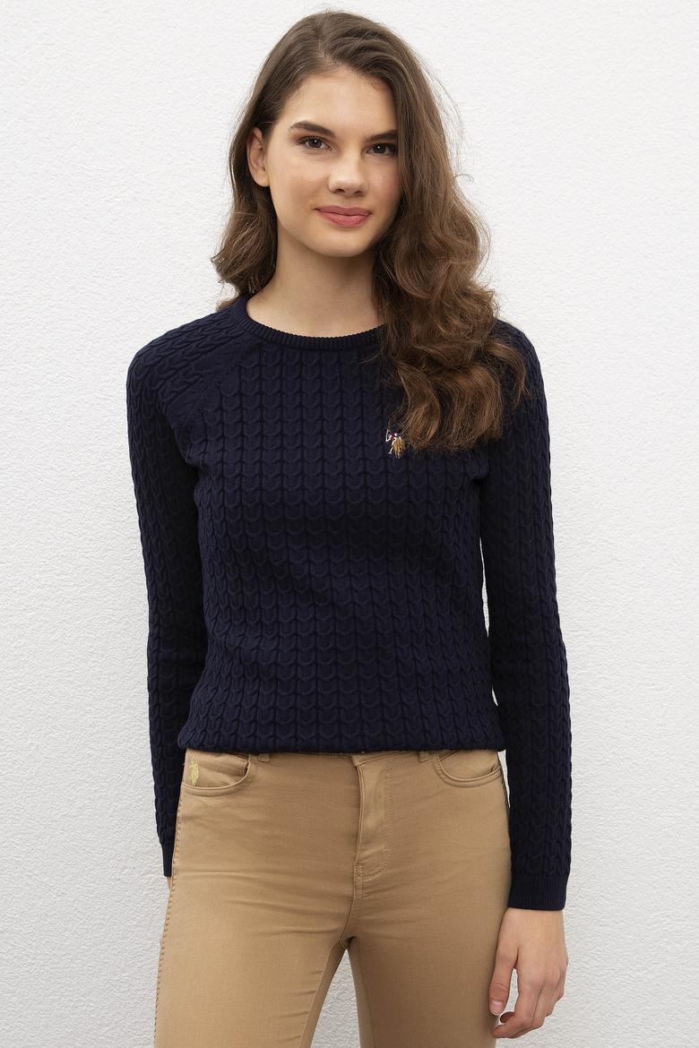 Kadın Lacivert Kazak