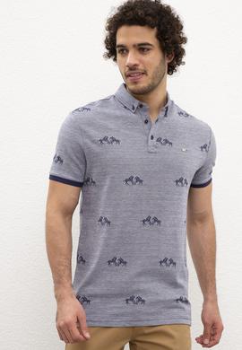 Erkek Lacivert Polo Yaka T-Shirt - 50199785053