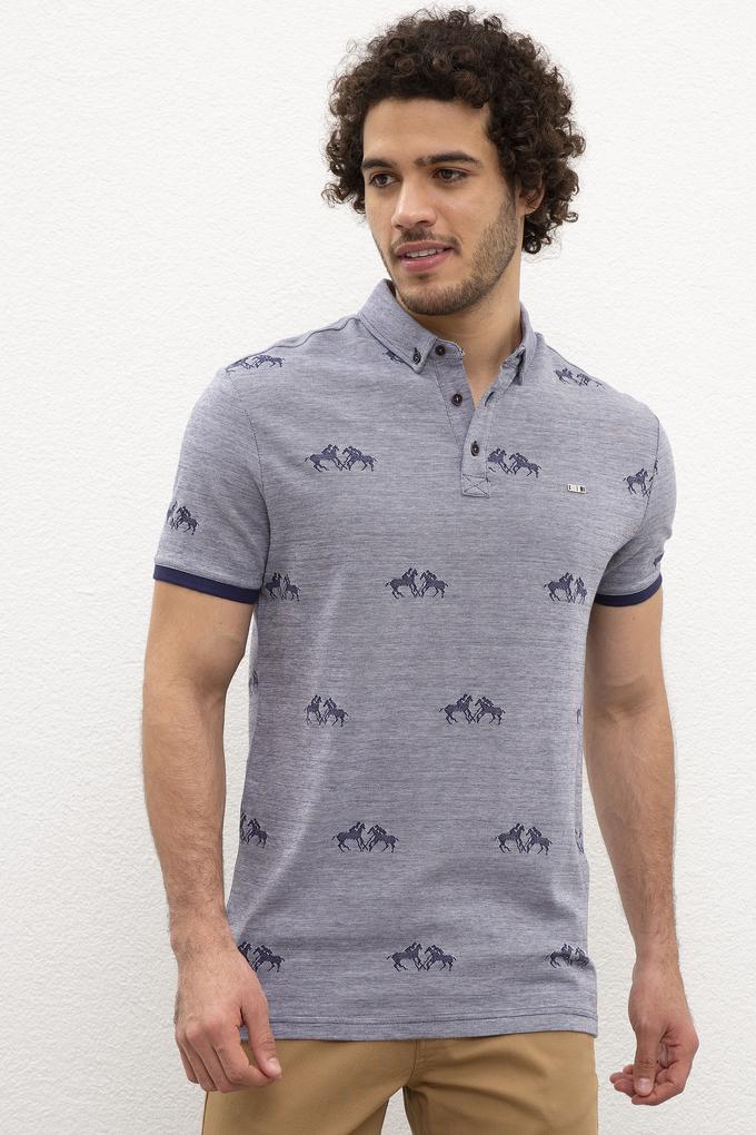 Erkek Lacivert Polo Yaka T-Shirt
