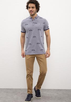 Erkek Lacivert Polo Yaka T-Shirt - 50199785053