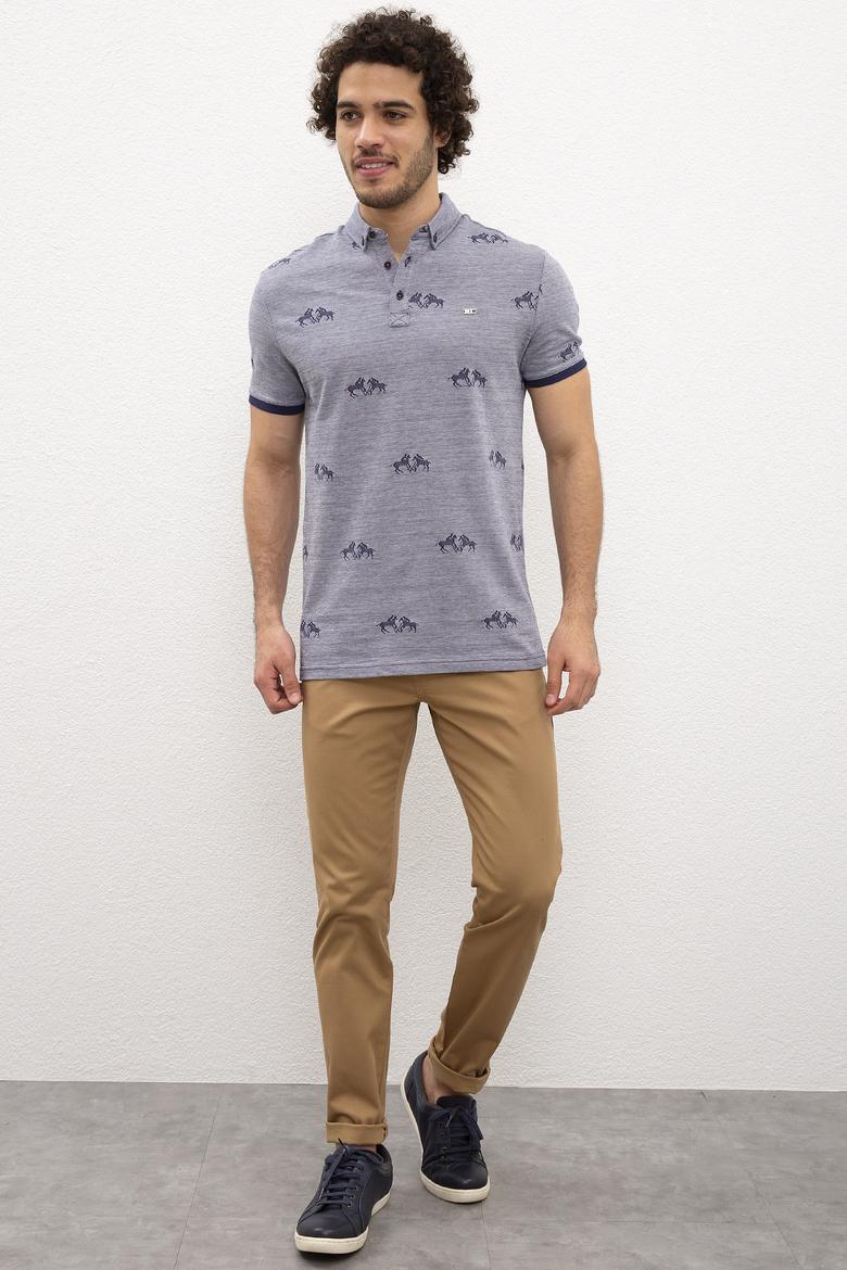 Erkek Lacivert Polo Yaka T-Shirt - 50199785053