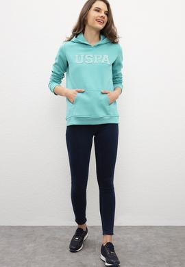 Kadın Yeşil Sweatshirt Basic - 50216083041