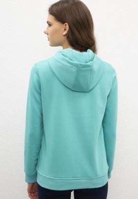 Kadın Yeşil Sweatshirt Basic - 50216083041
