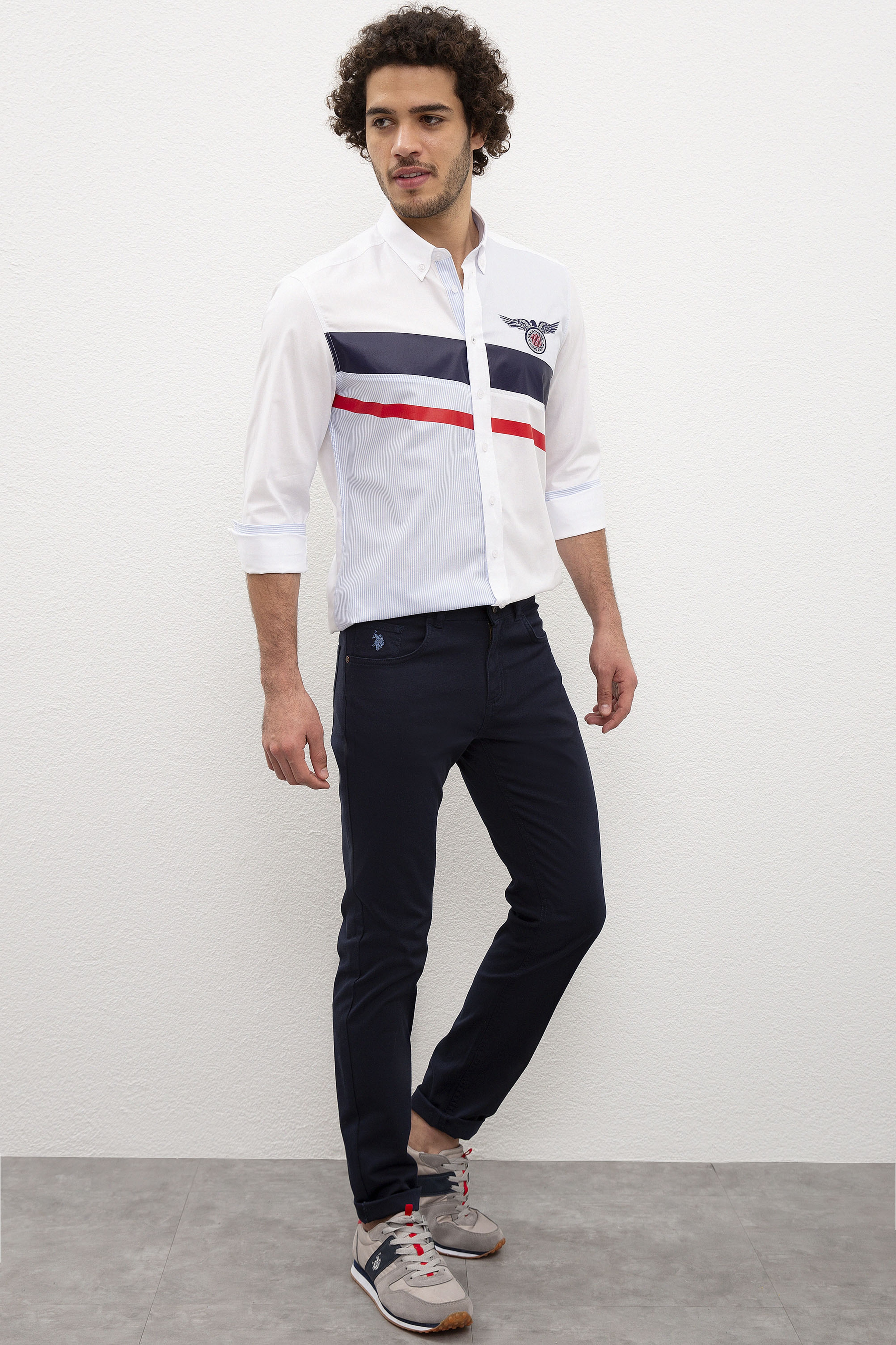 Erkek Lacivert Chinos