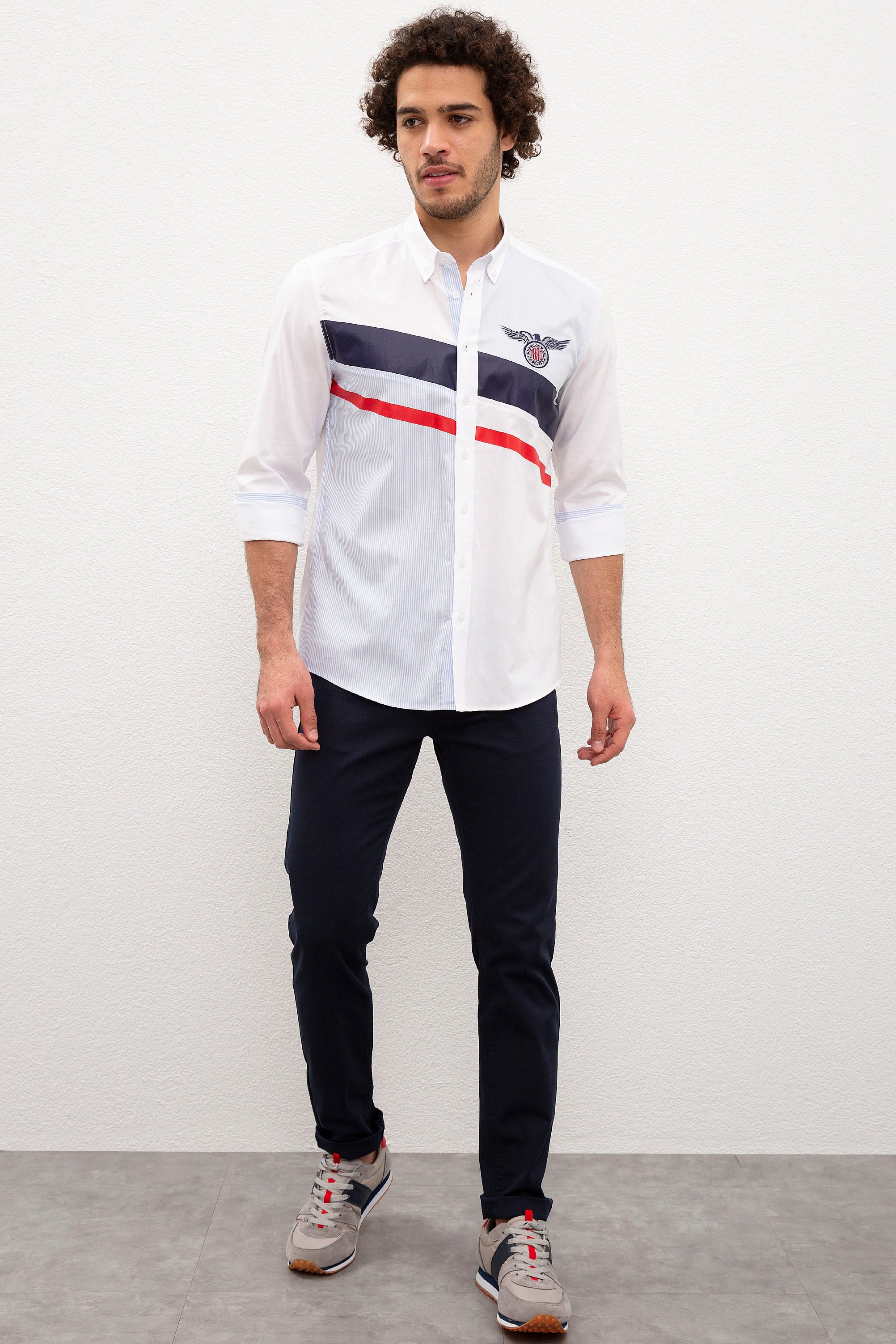 Erkek Lacivert Chinos