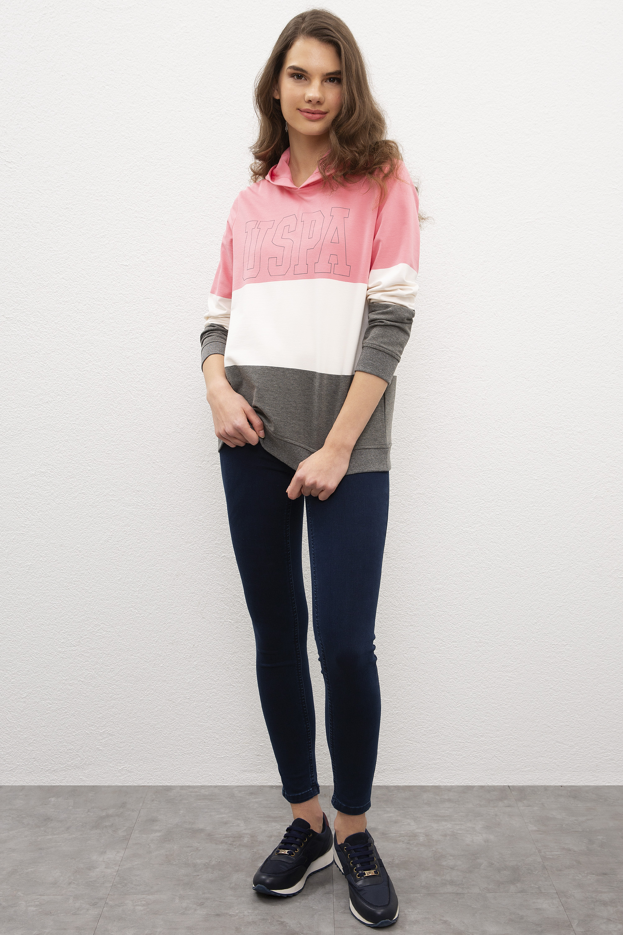 Kadın Gri Sweatshirt - Image 4