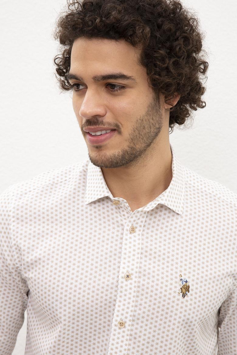 Erkek Beyaz Gömlek Uzunkol - 50218682002