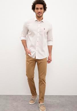 Erkek Beyaz Gömlek Uzunkol - 50218682002