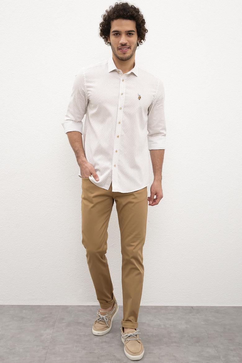 Erkek Beyaz Gömlek Uzunkol - 50218682002