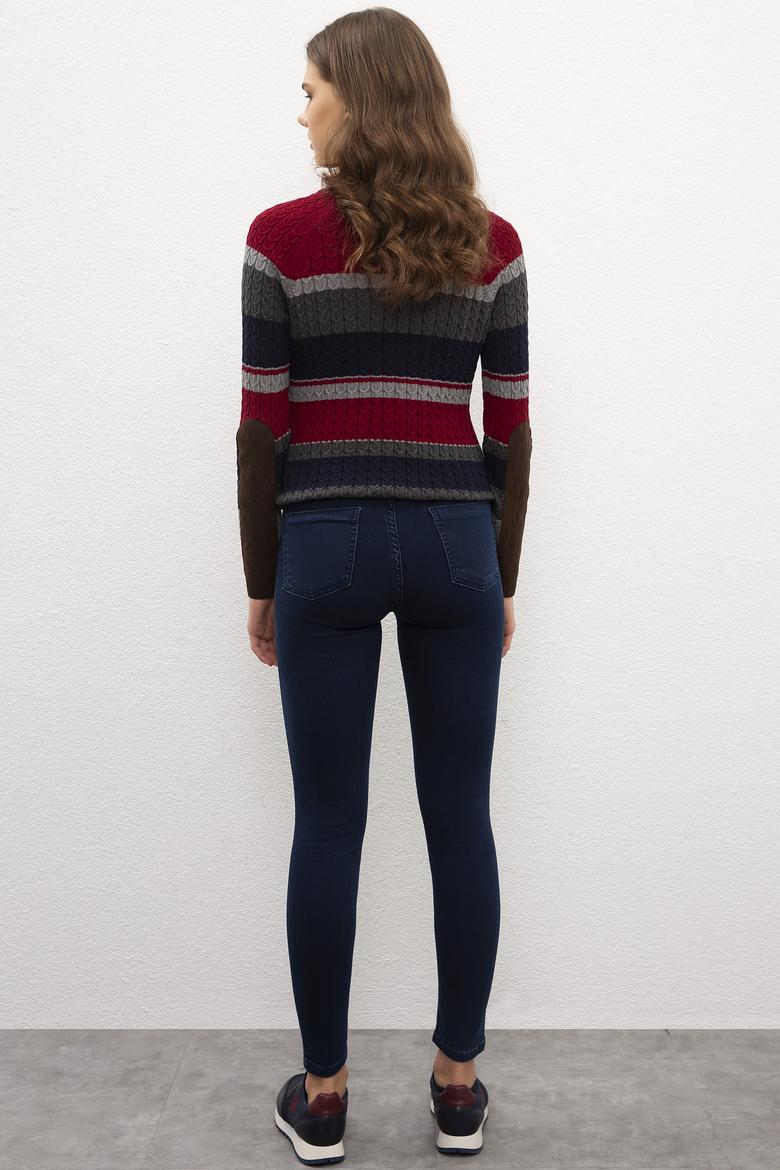 Kadın Mavi Denim Pantolon - 50208245008