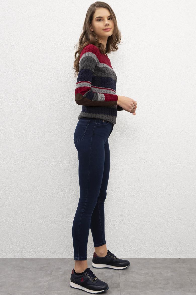 Kadın Mavi Denim Pantolon - 50208245008