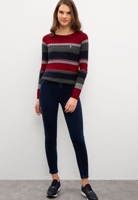 Kadın Mavi Denim Pantolon - 50208245008