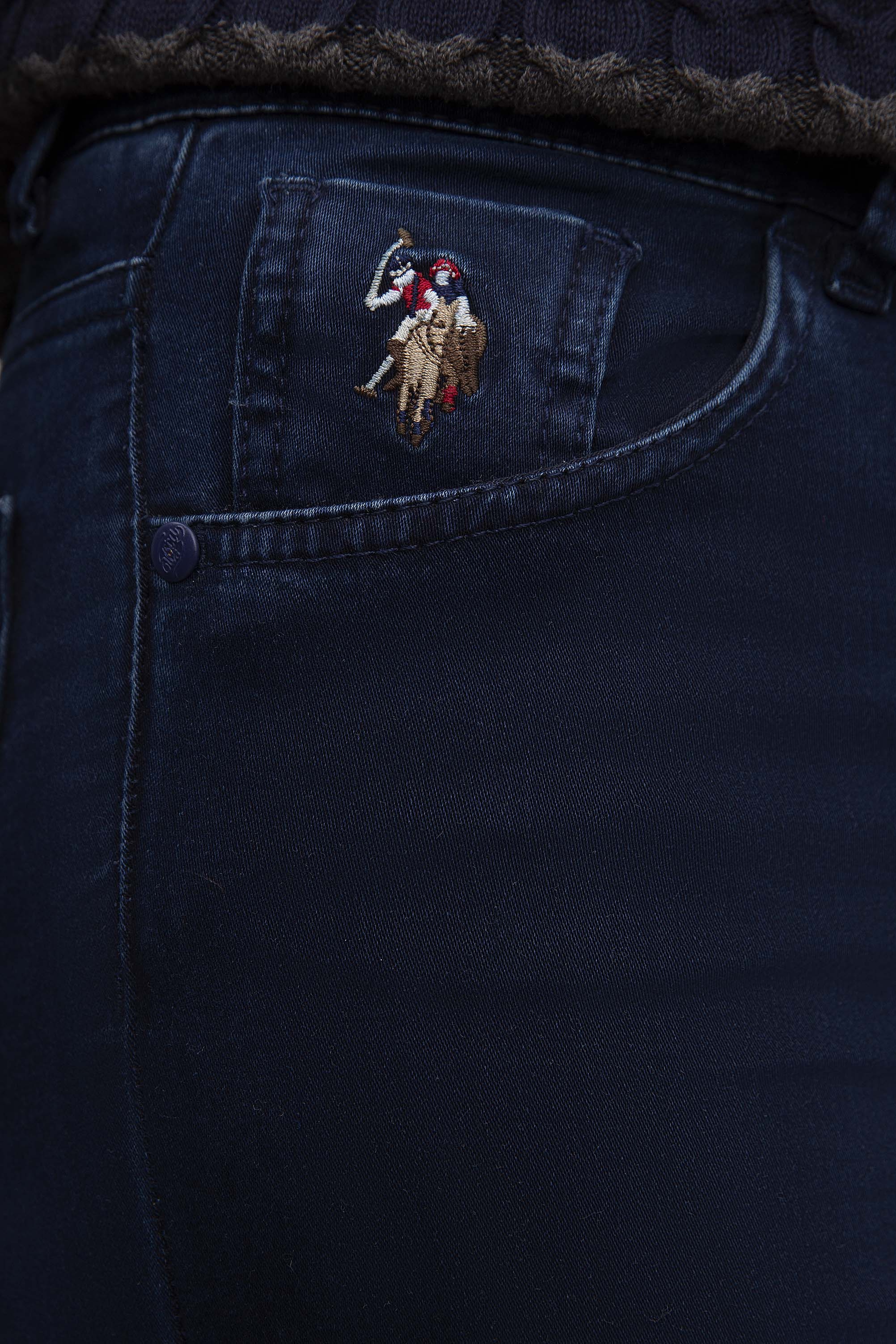 Kadın Mavi Denim Pantolon - Image 3