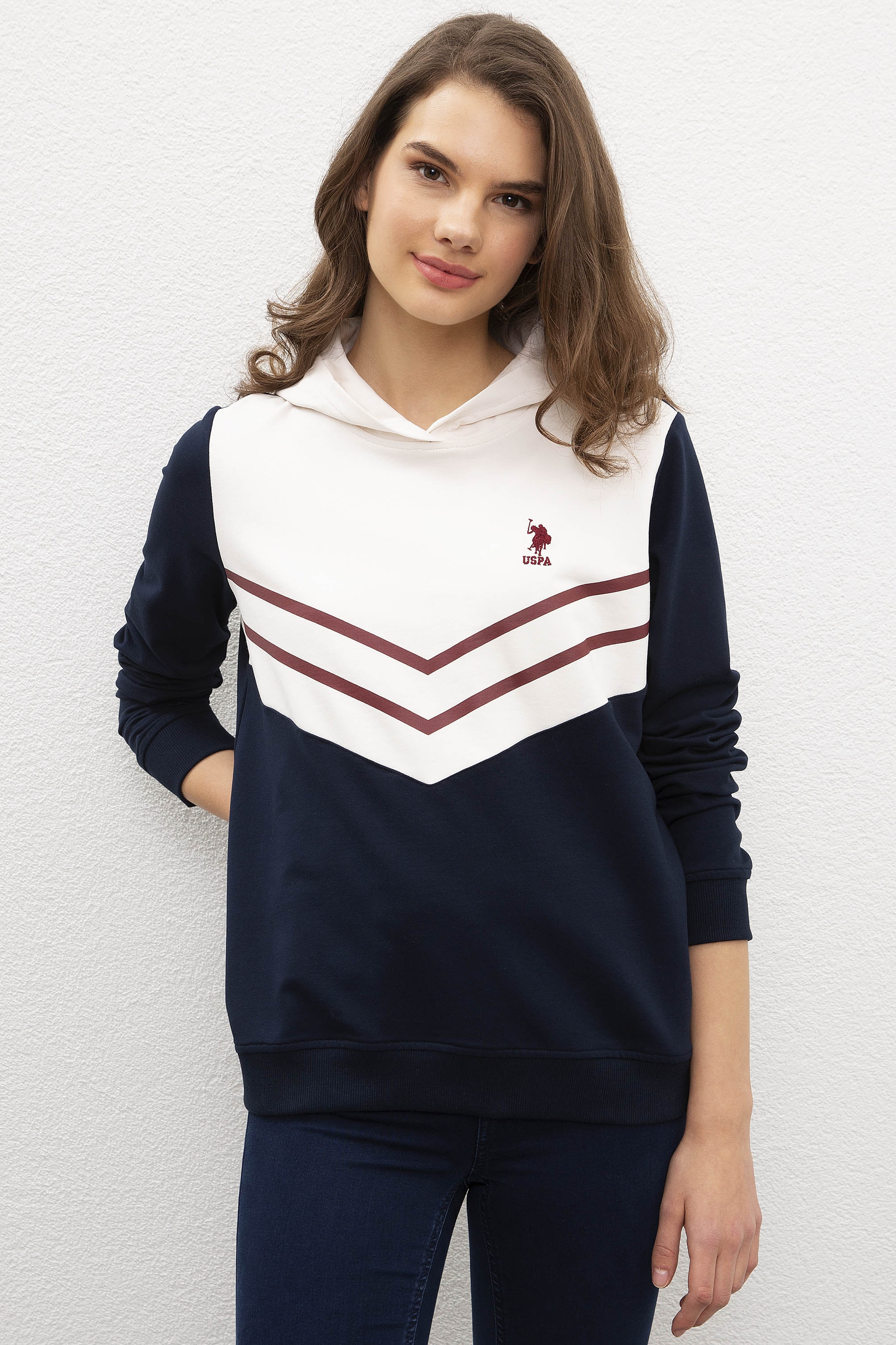 Kadın Beyaz Sweatshirt