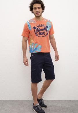 Erkek Lacivert Dokuma Bermuda Capri - 50198984075