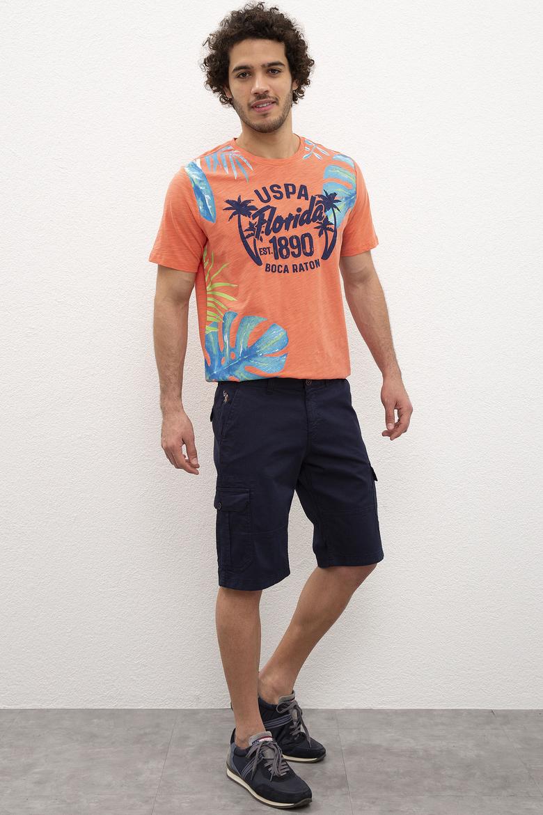 Erkek Lacivert Dokuma Bermuda Capri - 50198984075