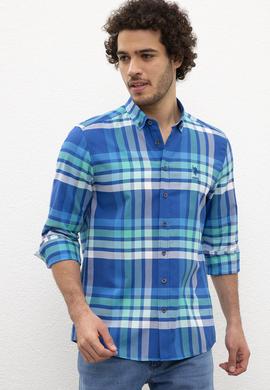 Erkek Yeşil Gömlek Uzunkol - 50218359012