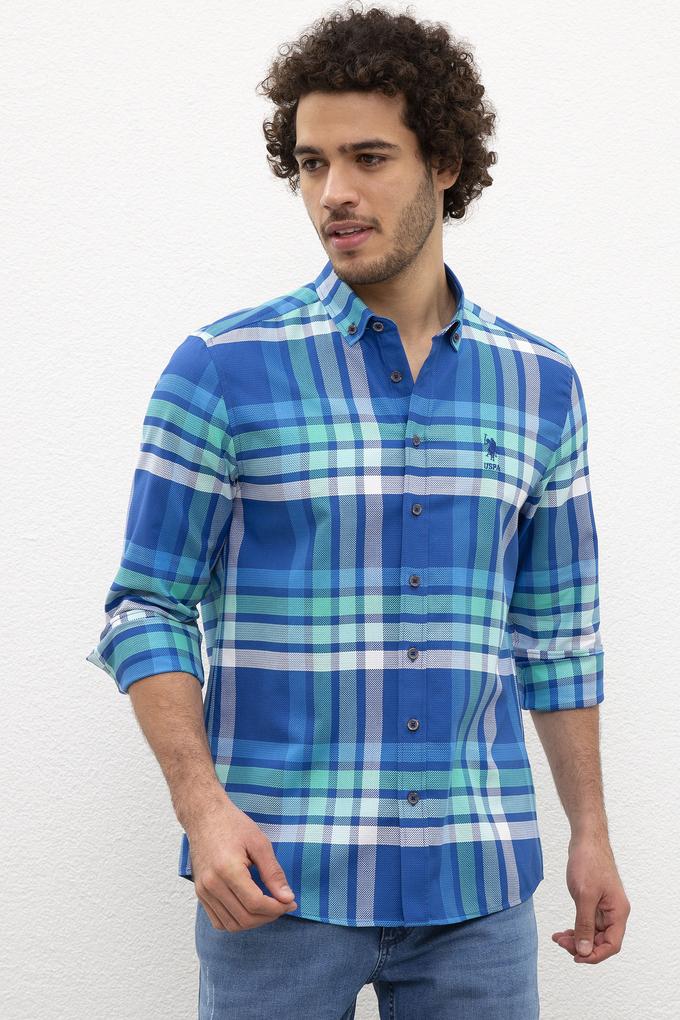 Erkek Yeşil Gömlek Uzunkol