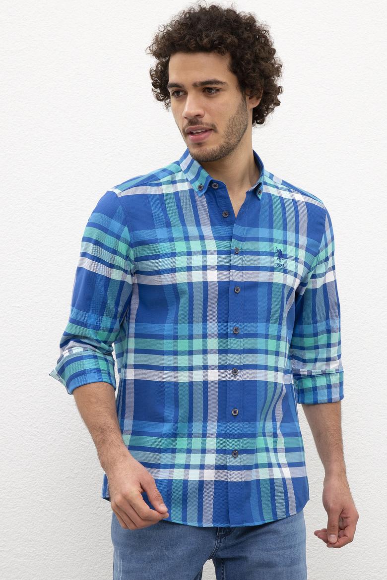 Erkek Yeşil Gömlek Uzunkol