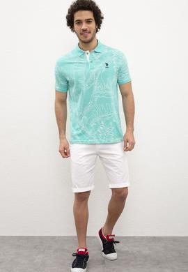 Erkek Mint Yeşili Polo Yaka T-Shirt - 50219211034