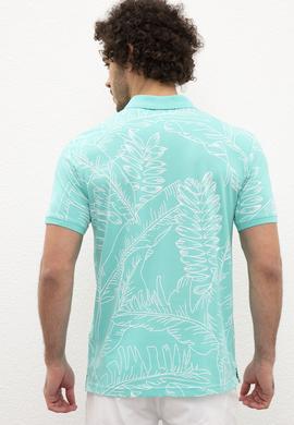 Erkek Mint Yeşili Polo Yaka T-Shirt - 50219211034