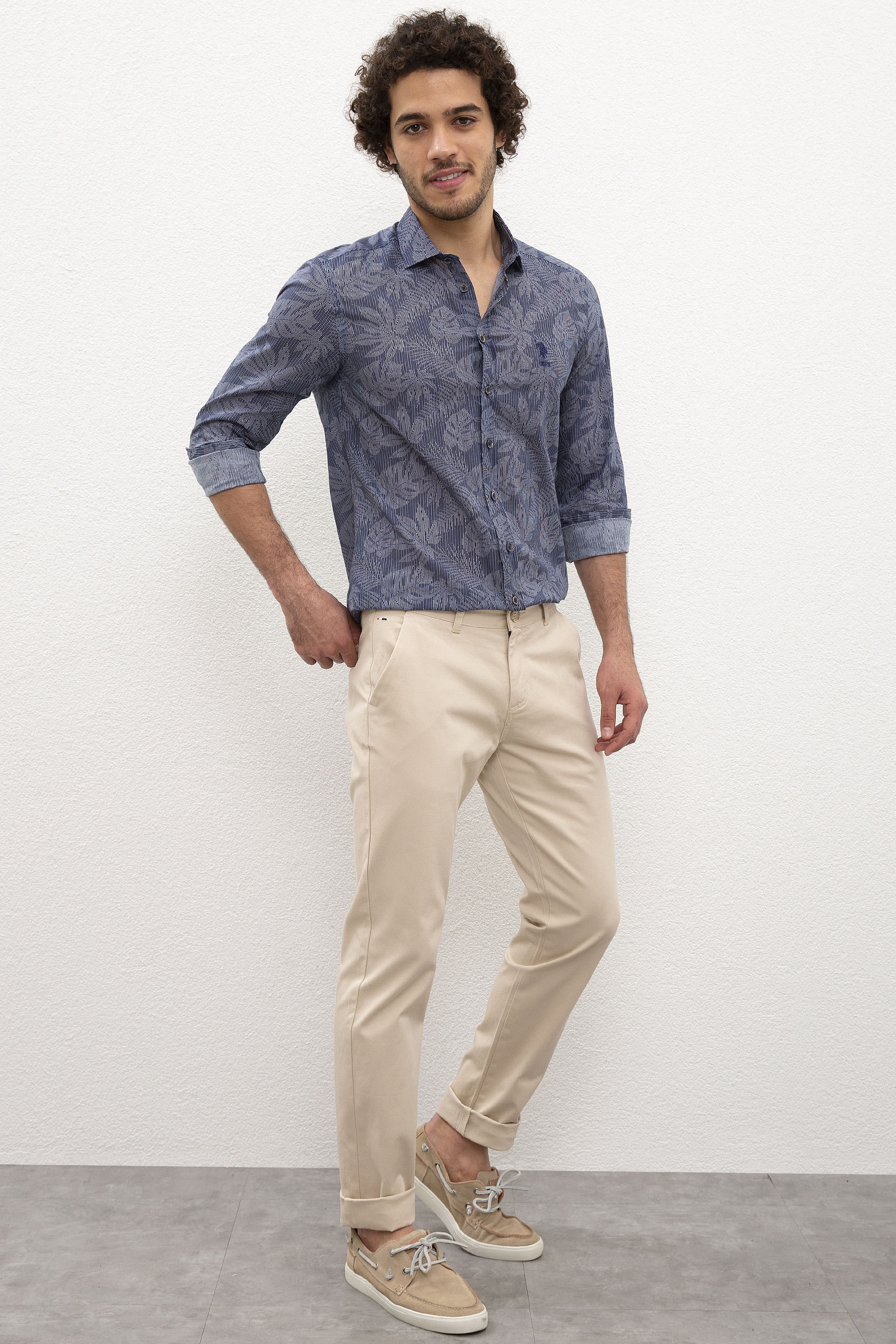 Erkek Beyaz Chinos - Image 2