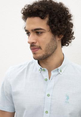 Erkek Yeşil Gömlek Kısakol - 50200425012