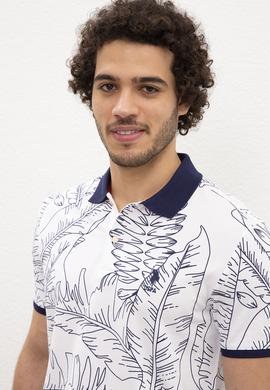 Erkek Beyaz Polo Yaka Tişört - 50219211014