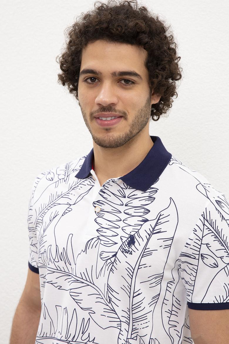 Erkek Beyaz Polo Yaka Tişört - 50219211014