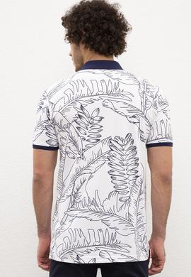 Erkek Beyaz Polo Yaka Tişört - 50219211014