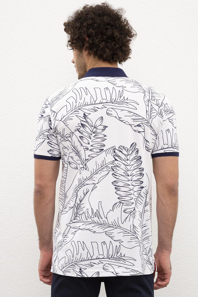 Erkek Beyaz Polo Yaka Tişört - 50219211014