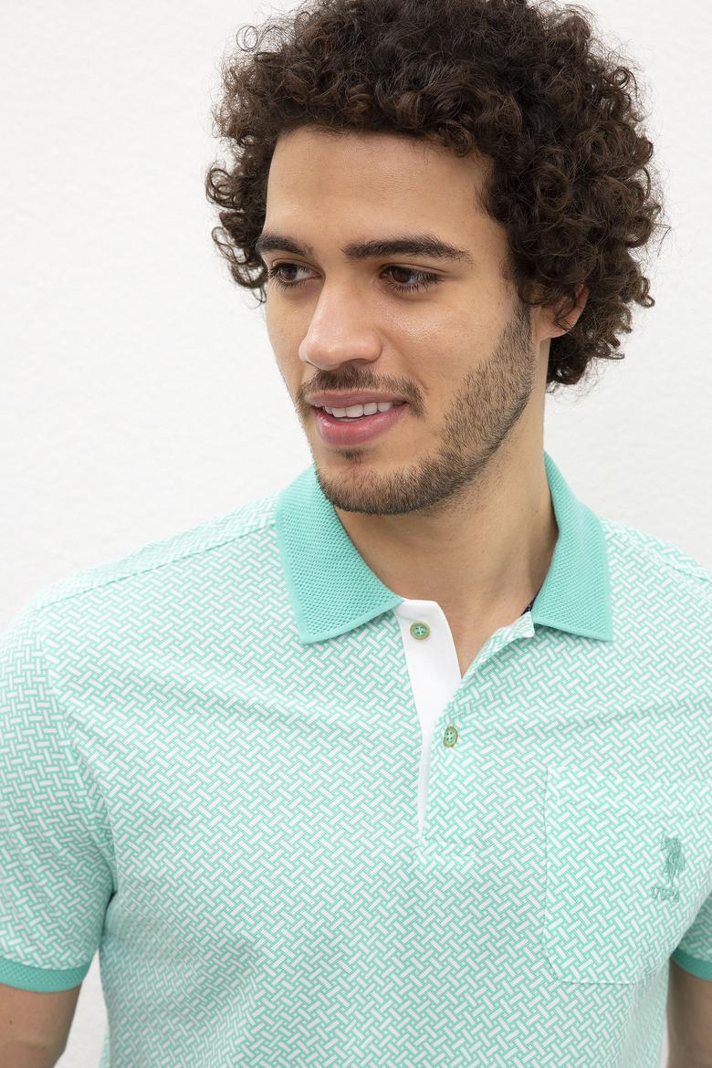 Erkek Mint Polo Yaka Tişört - 50219125016