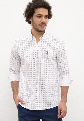 Erkek Beyaz Gömlek Uzunkol - 50219439001