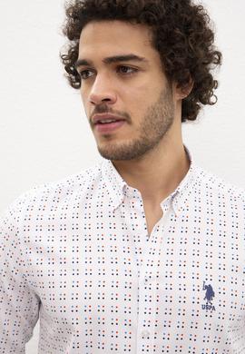 Erkek Beyaz Gömlek Uzunkol - 50219439001