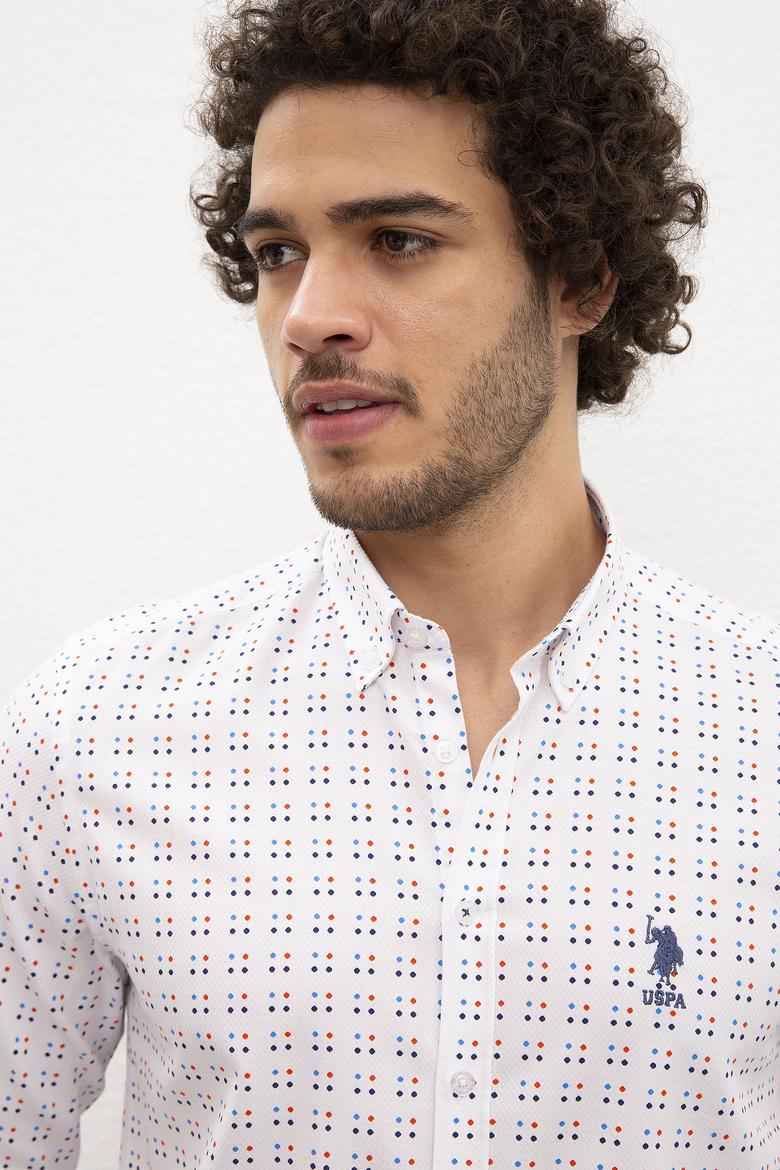 Erkek Beyaz Gömlek Uzunkol - 50219439001