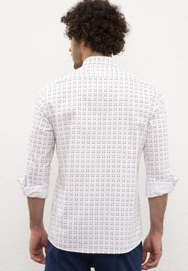 Erkek Beyaz Gömlek Uzunkol - 50219439001