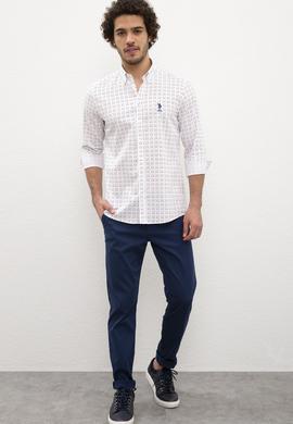 Erkek Beyaz Gömlek Uzunkol - 50219439001